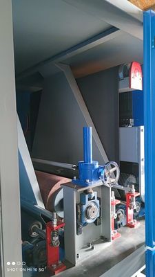 380V 50HZ Metal Wide Belt Sander Machine For Deburring / Slag Removal